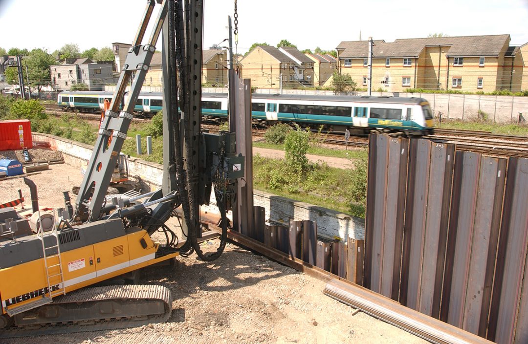 Temporary sheet piling image