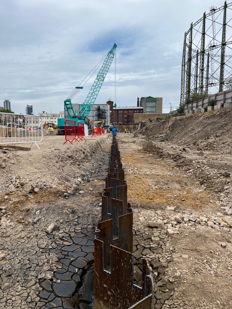 Permanent Sheet Pile Basement