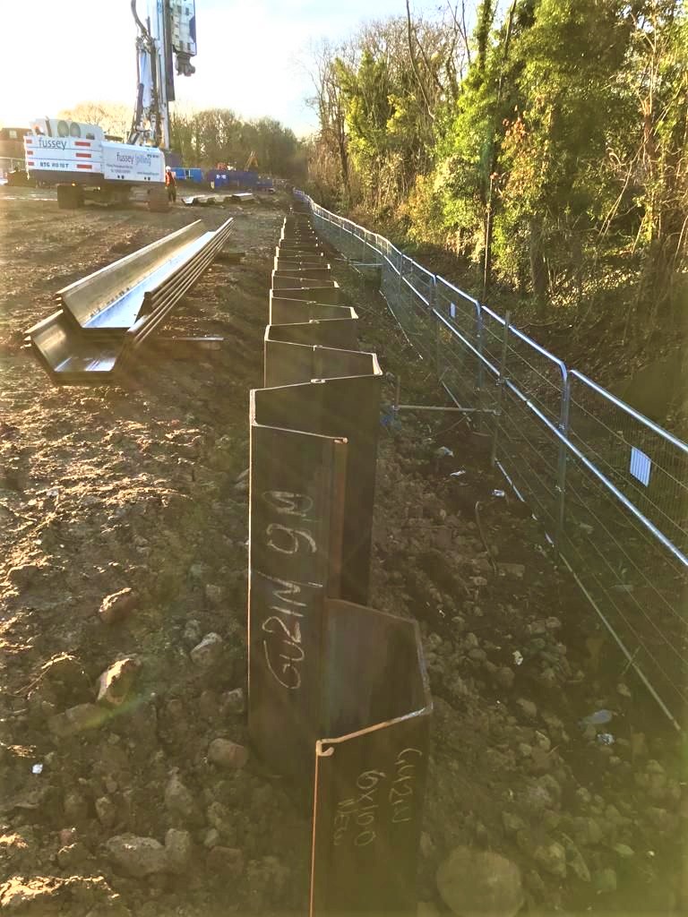 Construction of sheet pile walls